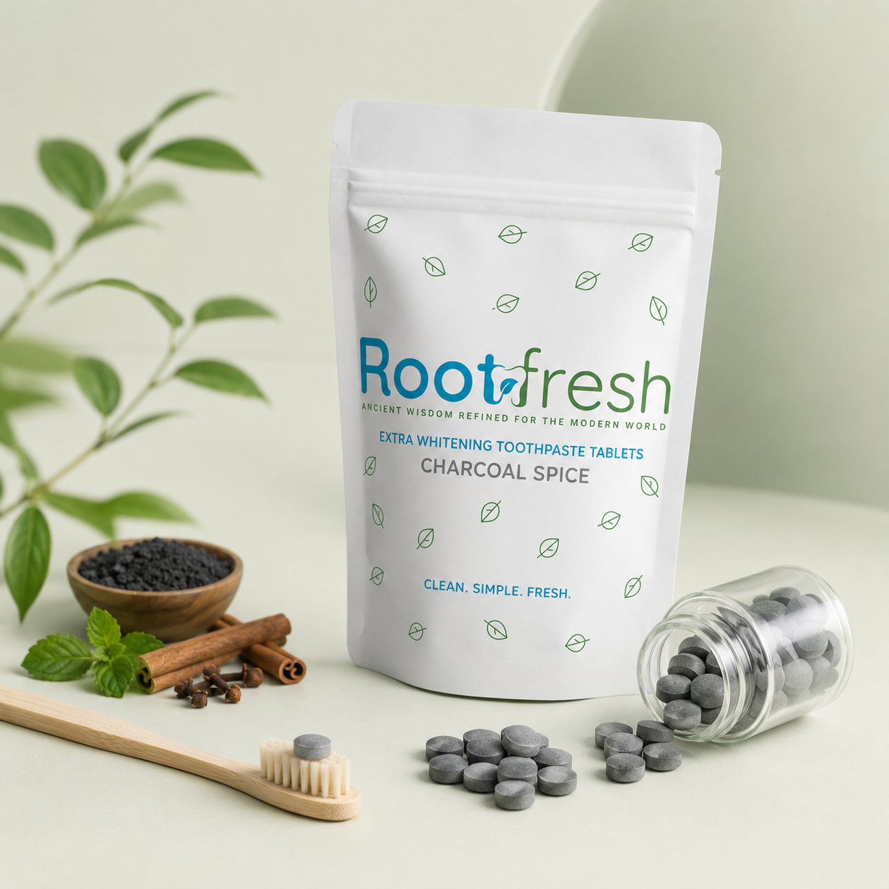 Rootfresh toothpaste tablets product